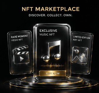 NFT Marketplace — discover, collect, and own exclusive entertainment NFTs