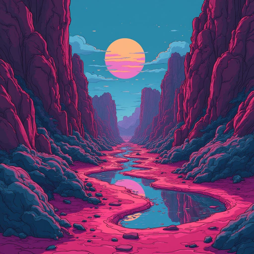 Dreamscape Canyon Sunset