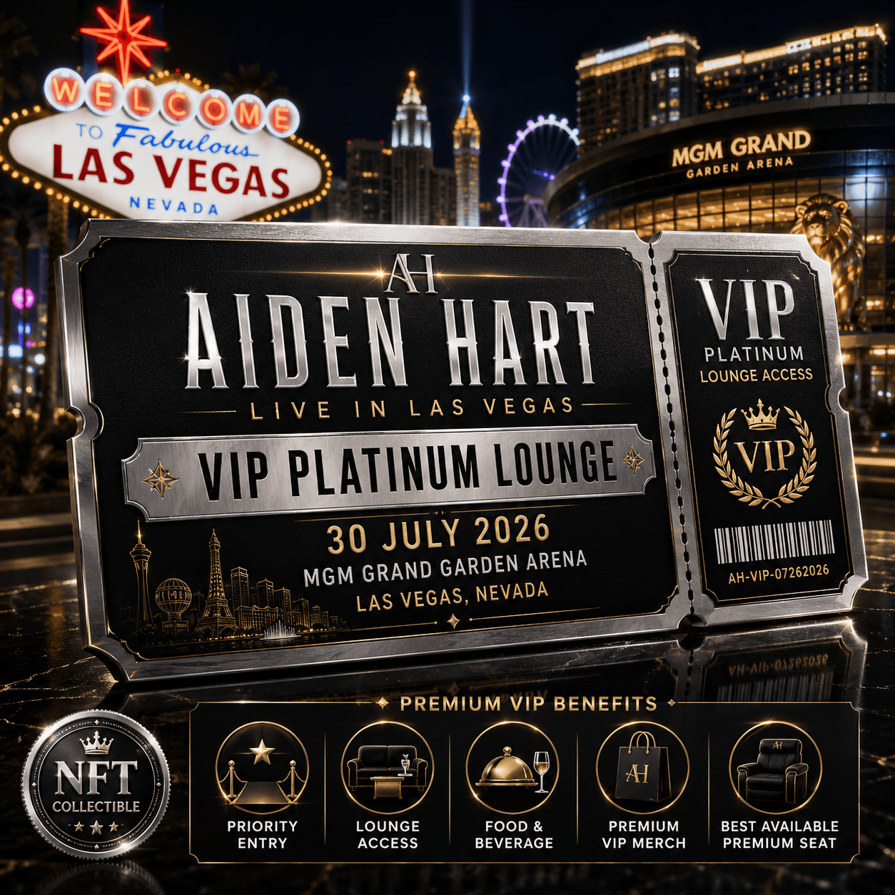 Aiden Hart Live in Las Vegas - VIP Platinum Lounge